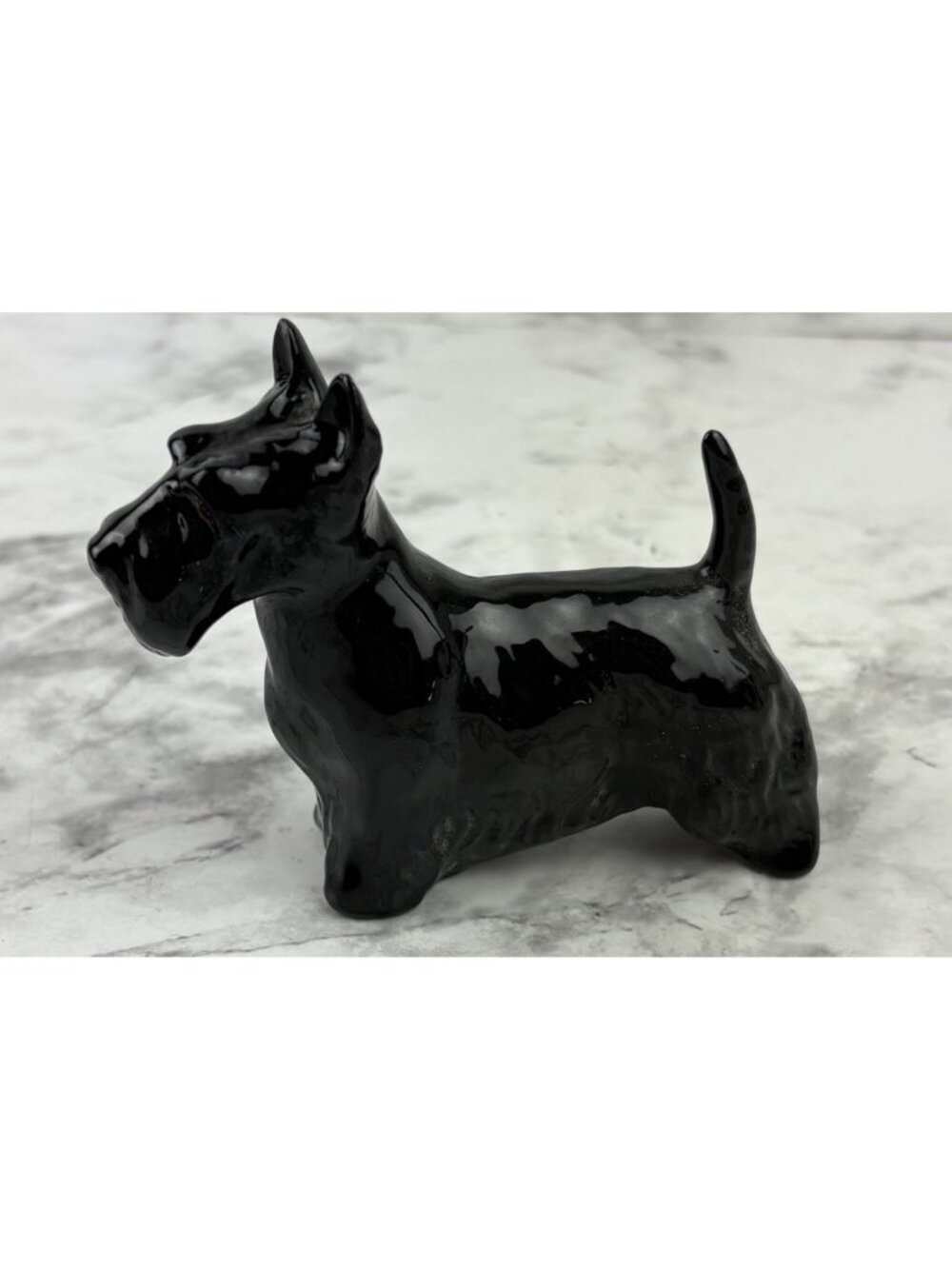 *Vintage Beswick England Black Scottie Scottish Terrier Dog Figure Figurine